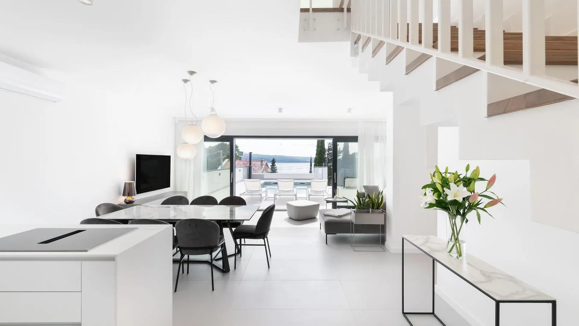 New Modern Villa By The Sea, Magical View, A Few Minutes From The Beach - By Traveler Tourist Agency Krk - Id 2000 Dramalj Croatia