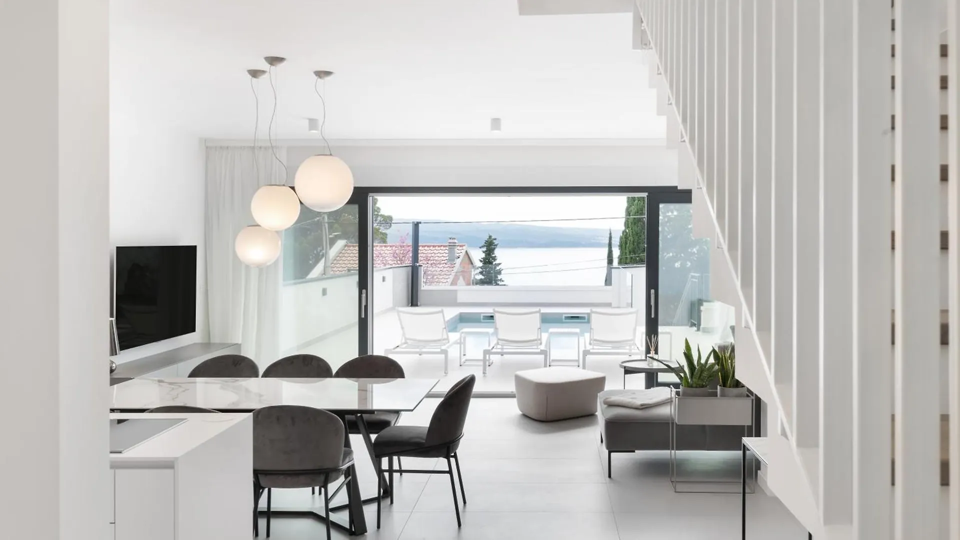 New Modern Villa By The Sea, Magical View, A Few Minutes From The Beach - By Traveler Tourist Agency Krk - Id 2000 Dramalj