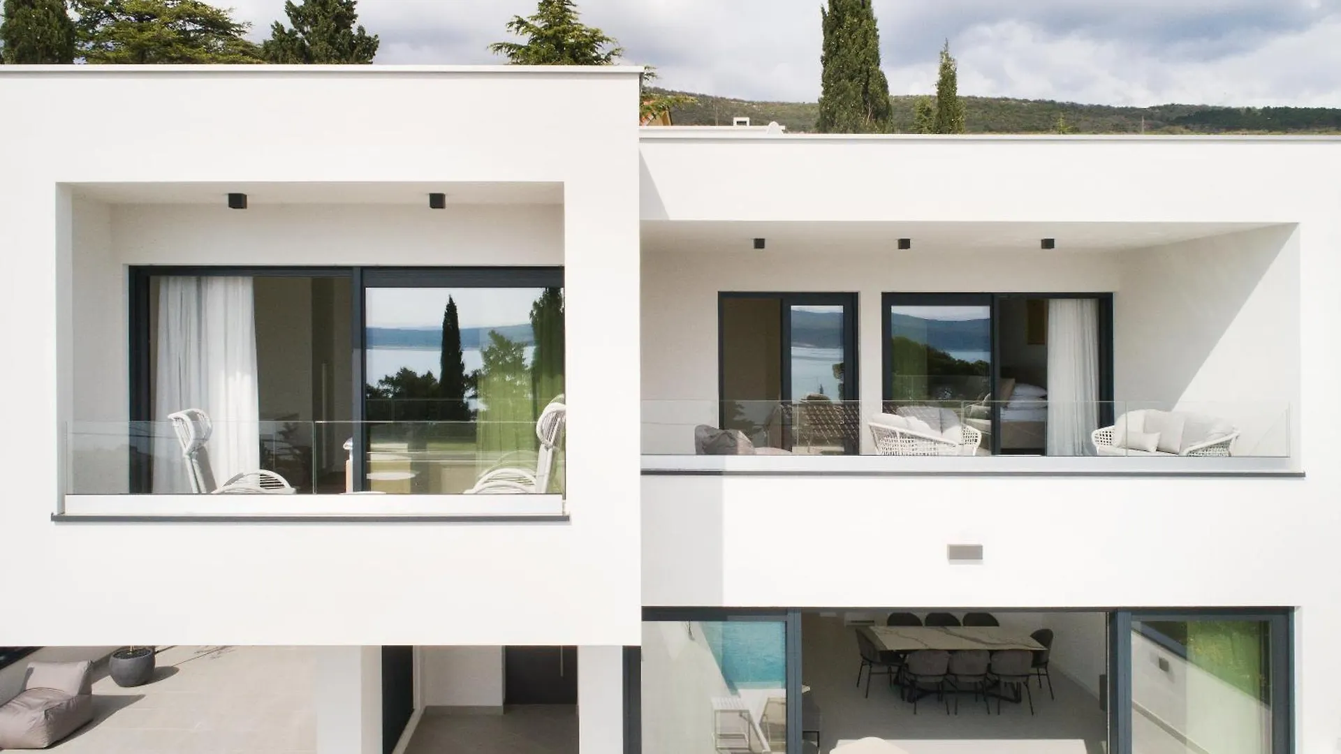 New Modern Villa By The Sea, Magical View, A Few Minutes From The Beach - By Traveler Tourist Agency Krk - Id 2000 Dramalj Croatia